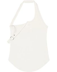 Courreges - Courrreges "Canotta Asimmetrica Buckel" - Lyst