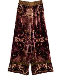 Pierre Louis Mascia - Hose aus Samt mit Damaszenermuster - Lyst