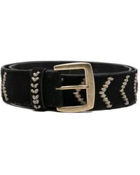 Puntovita & Arsenice - Whipstitch Chevron-Pattern Belt - Lyst