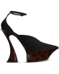 Mugler - 95Mm Ankle-Strap Sculpted-Heel Mules - Lyst