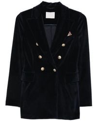 Circolo 1901 - Double-Breasted Velvet Jacket - Lyst
