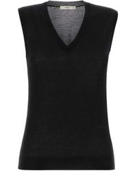 Fendi - V-Neck Cashmere Top - Lyst