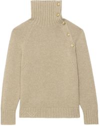 Zadig & Voltaire - Mora Side Button Sweater - Lyst