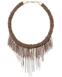 Fabiana Filippi - Embellished Fringe Necklace - Lyst