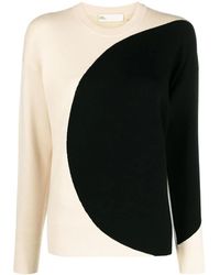 Tory Burch - Colorblock Crewneck Sweater - Lyst