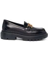 Bally - Logo-charm Leather Loafers - Lyst
