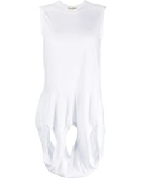 Comme des Garçons - Cut-Out Cotton Tank Top - Lyst
