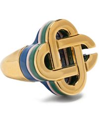 CASABLANCA - Ring Mit Logo - Lyst