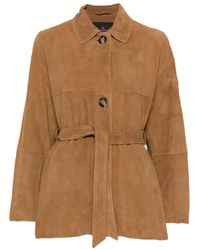 Peuterey - Machuca Suede Leather Jacket - Lyst