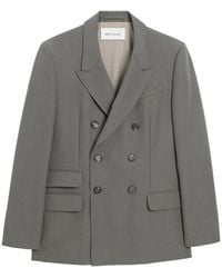 Ami Paris - New Wool Double Breasted Straight Jacket - Lyst