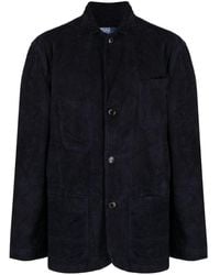 Polo Ralph Lauren - Notched-lapels Suede Single-breasted Blazer - Lyst