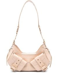 BIASIA - Y2K Crocodile-Embossed Leather Bag - Lyst