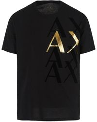 Armani Exchange - T-shirt en coton à logo imprimé - Lyst