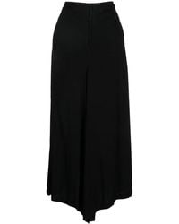 Yohji Yamamoto - Pleat-Detailing Zip-Fastening Cropped Trousers - Lyst
