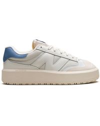 New Balance - Ct302 "white Heritage Blue" Leather Sneakers - Lyst
