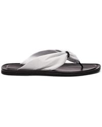 Loulou de Saison - Nappa-Leather Knot Sandals - Lyst