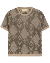 Momoní - Bruma Jacquard Crewneck T-Shirt - Lyst
