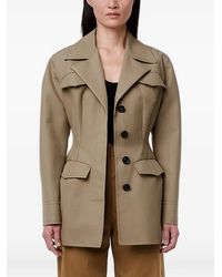 Another Tomorrow - Button-Front Jacket - Lyst