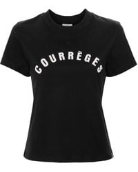 Courreges - Ac Straight Cotton T-Shirt - Lyst