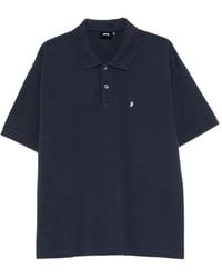 Stussy - Logo-Embroidered Piqué-Textured Polo Shirt - Lyst