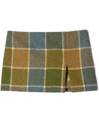 Miu Miu - Checked Miniskirt - Lyst