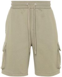 Moose Knuckles - Jersey-Shorts mit Logo-Schild - Lyst
