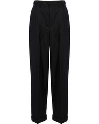 Miu Miu - High-waisted Pinstripe Tailored Trousers - Lyst