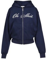 Markgong - Zip-Up Cotton Hoodie - Lyst