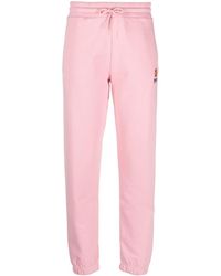 KENZO - Embroidered-logo Track Trousers - Lyst
