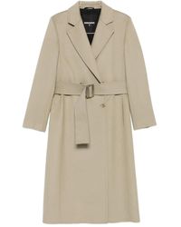 Patrizia Pepe - Belted Double-Breasted Coat - Lyst