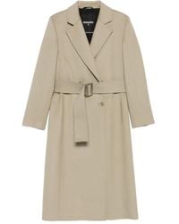 Patrizia Pepe - Belted Double-Breasted Coat - Lyst