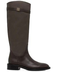 Coccinelle - Pansy Logo-Plaque Knee-High Boots - Lyst