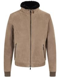 Moorer - Veste Bomber À Fermeture Zippée - Lyst