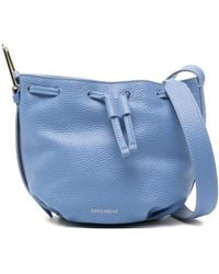 Coccinelle - Malory Drawstring Leather Bucket Bag - Lyst