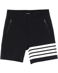 Thom Browne - Reflective 4-Bar Bermuda Shorts - Lyst