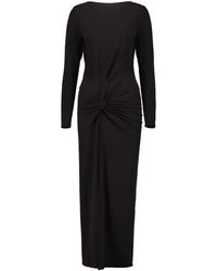 DR. HOPE - Knot-Detail Long-Sleeve Maxi Dress - Lyst
