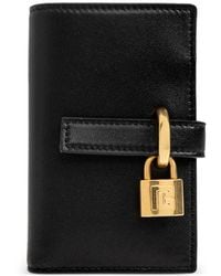 Balmain - Padlock-Detail Calf Leather Wallet - Lyst