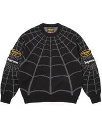 Supreme - X Vanson Leathers X Marvel Spider- Intarsia-Knit Sweater - Lyst