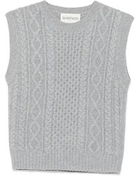 Bompard - Cable-Knit Vest - Lyst