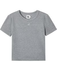 B+ AB - Logo-Detail Ribbed T-Shirt - Lyst