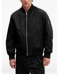 HUGO - Zip-Fastening Bomber Jacket - Lyst