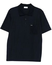Ferragamo - Logo-Plaque Polo Shirt - Lyst