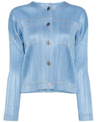 Pleats Please Issey Miyake - Jacke im Jeans-Look - Lyst