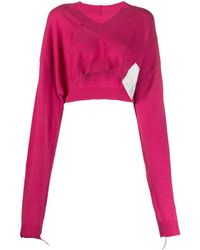 Ramael - Cropped Knitted Jumper - Lyst