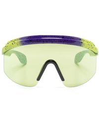 Gucci - Oversize-frame Logo-embossed Sunglasses - Lyst