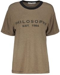 Philosophy Di Lorenzo Serafini - Striped T-Shirt - Lyst
