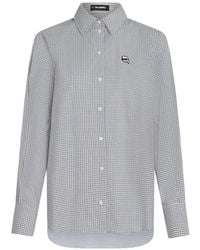 KARL LAGERFELD - Ikon Checked Shirt - Lyst