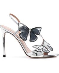 Aquazzura - 110Mm Butterfly-Detailed Sandals - Lyst