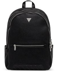 Guess - Logo-Plaque Zip Backpack - Lyst