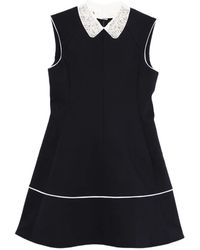 Maje - Embellished-Collar Mini Dress - Lyst